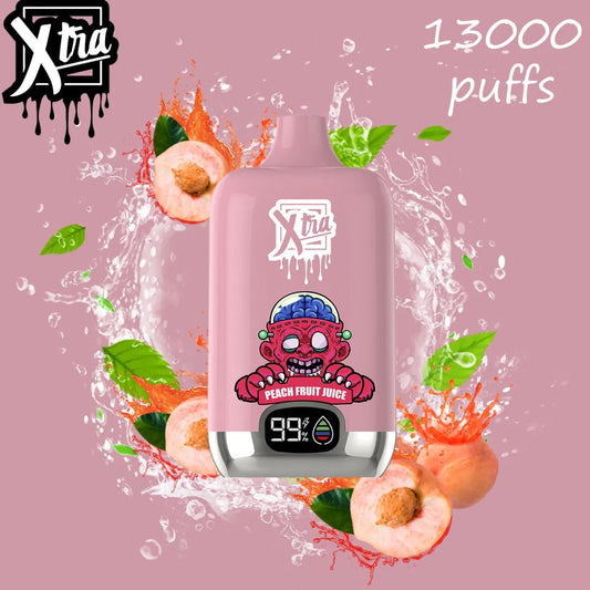 XTRA 13000 Puffs 0% - Peach Fruit Juice 🍑❄️